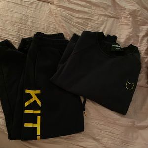 CUTEST black kittenish sweat set 🥰